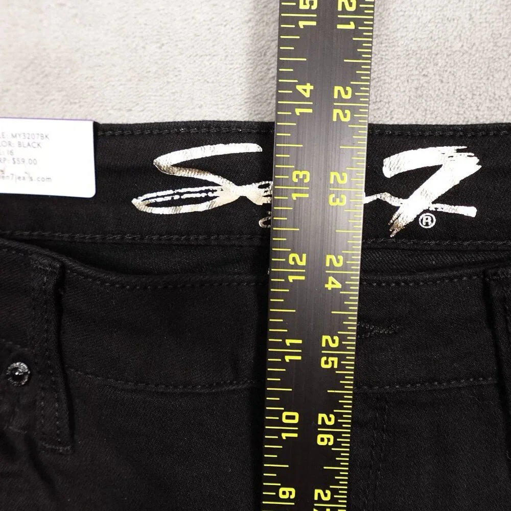 NWT Seven7 black jean shorts sunset bermuda 16 - Picture 5 of 11